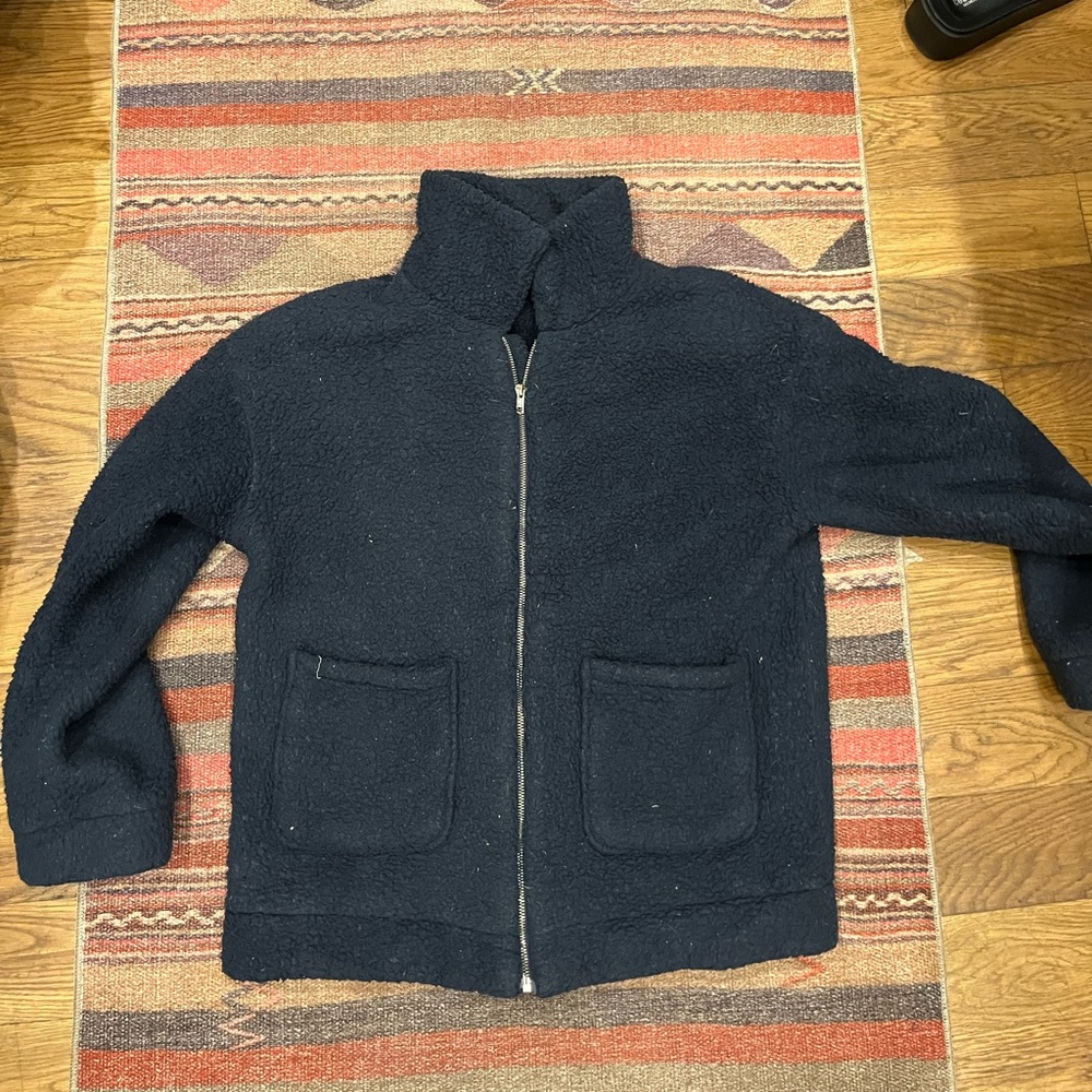 teddy bear blue jacket, emma vsco chamberlain core 🧸